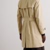 Kensington Belted Double-Breasted Cotton-Gabardine Trench Coat - BK Kensington Belted Double-Breasted Cotton-Gabardine Trench Coat - BK