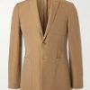 Slim-Fit Unstructured Wool and Linen-Blend Suit Jacket