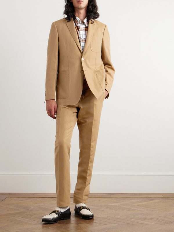 Slim-Fit Unstructured Wool and Linen-Blend Suit Jacket - OU