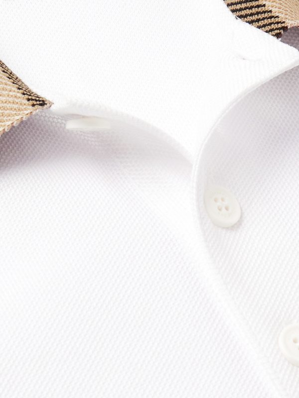Slim-Fit Checked Cotton-Piqué Polo Shirt - CU Slim-Fit Checked Cotton-Piqué Polo Shirt - CU