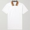 Slim-Fit Checked Cotton-Piqué Polo Shirt Slim-Fit Checked Cotton-Piqué Polo Shirt