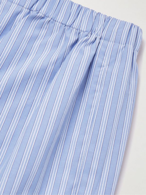 Straight-Leg Striped Cotton-Poplin Pyjama Trousers - CU Straight-Leg Striped Cotton-Poplin Pyjama Trousers - CU