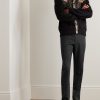Pinstriped Wool Trousers - OU Pinstriped Wool Trousers - OU