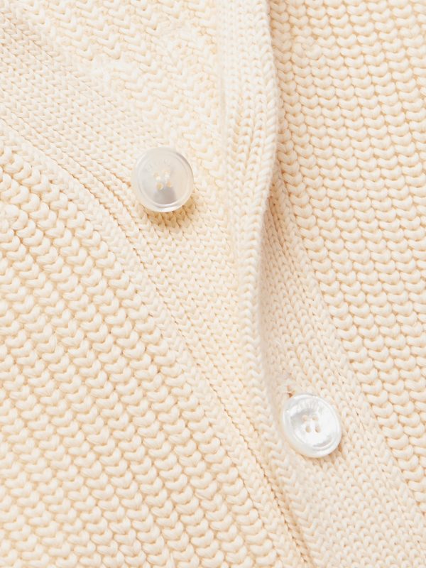 Logo-Appliquéd Ribbed Cotton Cardigan - CU Logo-Appliquéd Ribbed Cotton Cardigan - CU