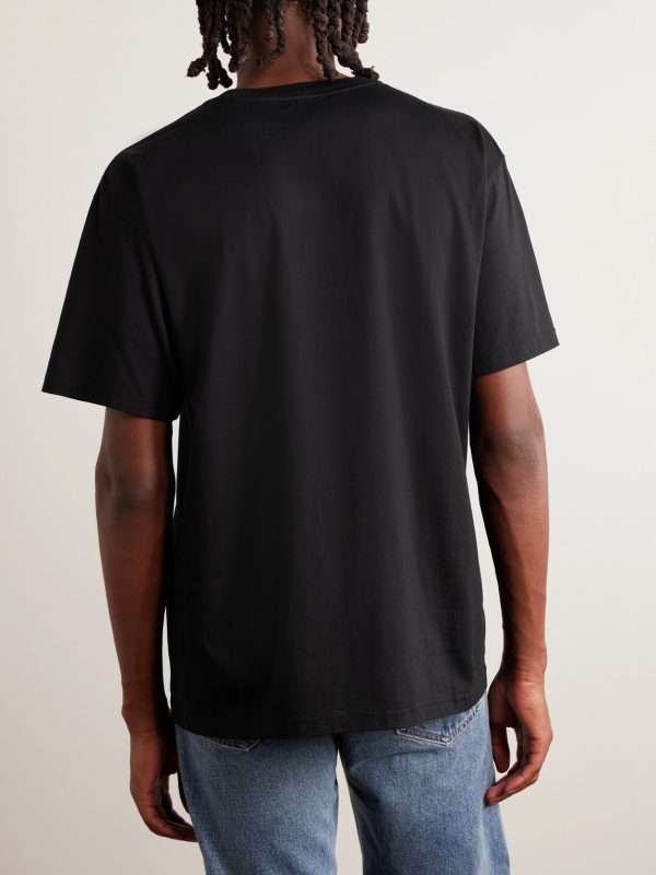 Logo-Embroidered Cotton-Jersey T-Shirt - BK Logo-Embroidered Cotton-Jersey T-Shirt - BK