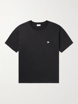 Logo-Embroidered Cotton-Jersey T-Shirt Logo-Embroidered Cotton-Jersey T-Shirt