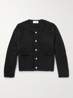 Brushed Mohair-Blend Cardigan Brushed Mohair-Blend Cardigan