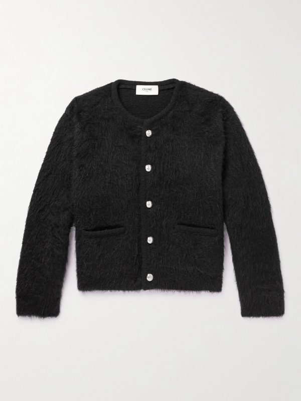 Brushed Mohair-Blend Cardigan Brushed Mohair-Blend Cardigan