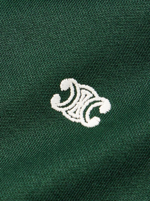 Triomphe Logo-Embroidered Jersey Track Jacket - E1 Triomphe Logo-Embroidered Jersey Track Jacket - E1