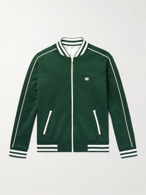 Triomphe Logo-Embroidered Jersey Track Jacket