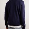 Logo-Embroidered Wool Sweater - BK Logo-Embroidered Wool Sweater - BK