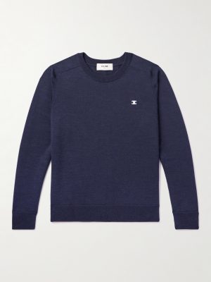 Logo-Embroidered Wool Sweater Logo-Embroidered Wool Sweater