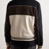Triomphe Logo-Embroidered Colour-Block Jersey Track Jacket - BK Triomphe Logo-Embroidered Colour-Block Jersey Track Jacket - BK