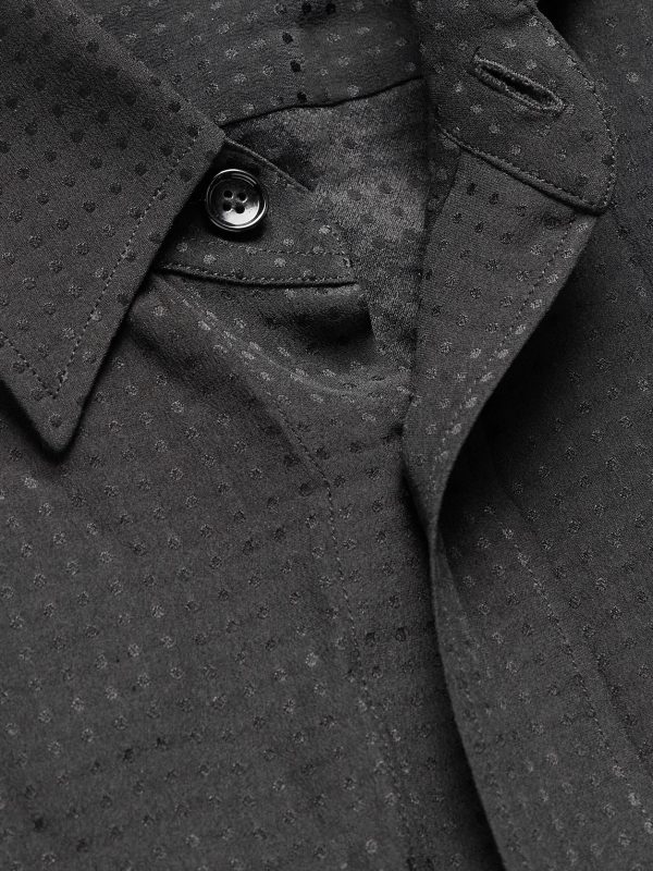 Slim-Fit Printed Silk Shirt - CU Slim-Fit Printed Silk Shirt - CU