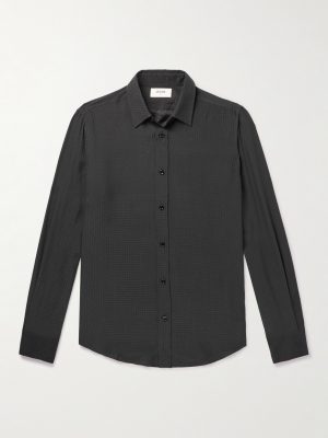Slim-Fit Printed Silk Shirt Slim-Fit Printed Silk Shirt