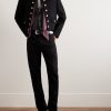 Slim-Fit Printed Silk Shirt - OU Slim-Fit Printed Silk Shirt - OU
