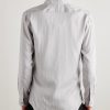 Slim-Fit Striped Silk Shirt - BK Slim-Fit Striped Silk Shirt - BK