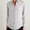 Slim-Fit Striped Silk Shirt - FR Slim-Fit Striped Silk Shirt - FR
