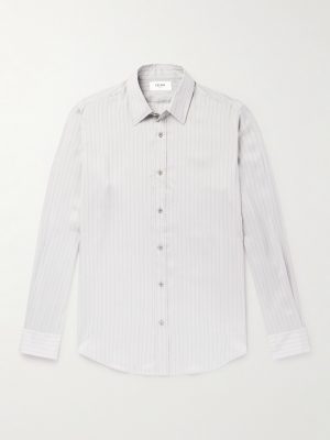 Slim-Fit Striped Silk Shirt Slim-Fit Striped Silk Shirt