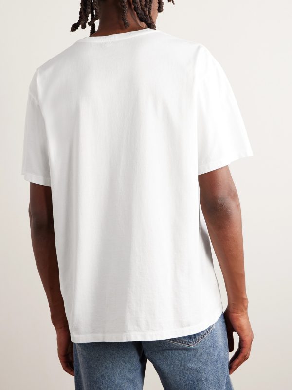 Logo-Embroidered Cotton-Jersey T-shirt - BK Logo-Embroidered Cotton-Jersey T-shirt - BK