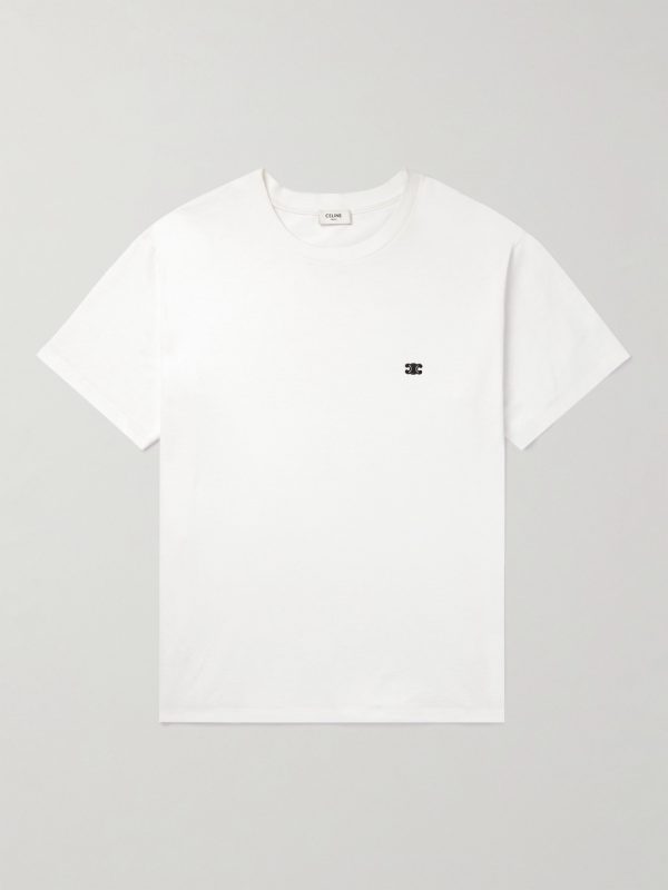 Logo-Embroidered Cotton-Jersey T-shirt Logo-Embroidered Cotton-Jersey T-shirt