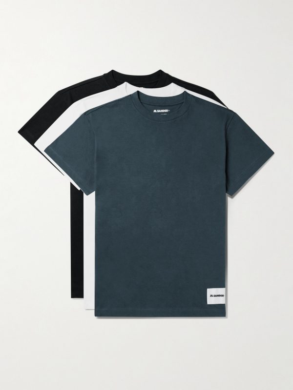 Set of Three Organic Cotton-Jersey T-Shirts Set of Three Organic Cotton-Jersey T-Shirts