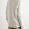 + Brushed Mohair-Blend Sweater - BK + Brushed Mohair-Blend Sweater - BK