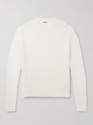 + Brushed Mohair-Blend Sweater