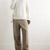 + Brushed Mohair-Blend Sweater - OU + Brushed Mohair-Blend Sweater - OU