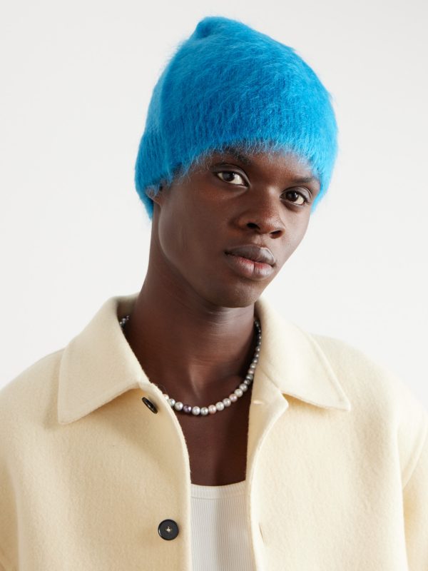 Brushed Mohair-Blend Beanie - OU Brushed Mohair-Blend Beanie - OU