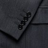 Slim-Fit Double-Breasted Pinstriped Wool Blazer - CU Slim-Fit Double-Breasted Pinstriped Wool Blazer - CU