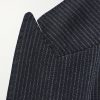 Slim-Fit Double-Breasted Pinstriped Wool Blazer - E1 Slim-Fit Double-Breasted Pinstriped Wool Blazer - E1