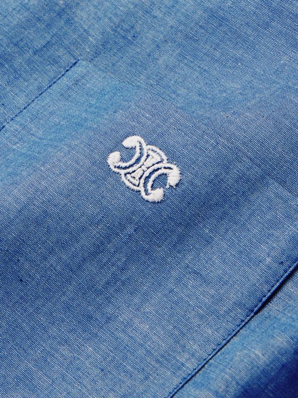 Triomphe Cotton-Chambray Shirt - E1