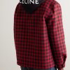 Padded Checked Wool and Mohair-Blend Hooded Overshirt - BK Padded Checked Wool and Mohair-Blend Hooded Overshirt - BK