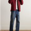 Padded Checked Wool and Mohair-Blend Hooded Overshirt - OU Padded Checked Wool and Mohair-Blend Hooded Overshirt - OU