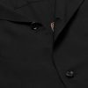 Convertible-Collar Logo-Appliquéd Matte-Satin Shirt - CU