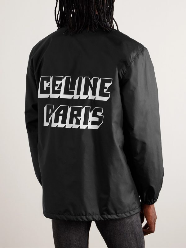 Logo-Print Shell Jacket - BK Logo-Print Shell Jacket - BK