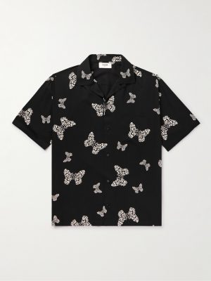 Convertible-Collar Printed Woven Shirt Convertible-Collar Printed Woven Shirt