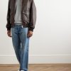 Logo-Debossed Leather Jacket - OU Logo-Debossed Leather Jacket - OU