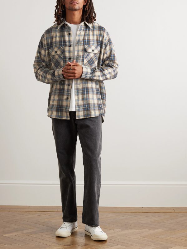 Plaid Cotton-Flannel Shirt - OU Plaid Cotton-Flannel Shirt - OU
