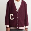 Logo-Appliquéd Cotton Cardigan - FR Logo-Appliquéd Cotton Cardigan - FR