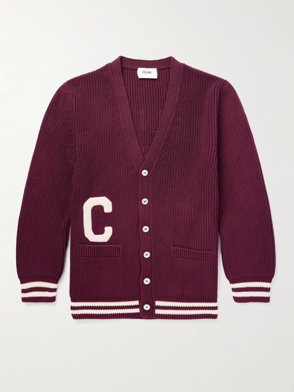 Logo-Appliquéd Cotton Cardigan Logo-Appliquéd Cotton Cardigan