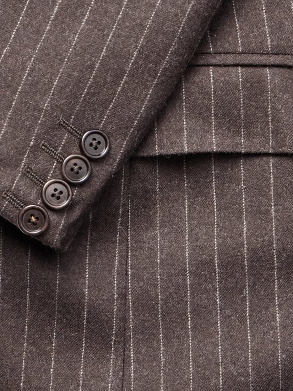 Slim-Fit Pinstriped Wool Suit Jacket - CU Slim-Fit Pinstriped Wool Suit Jacket - CU