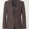 Slim-Fit Pinstriped Wool Suit Jacket Slim-Fit Pinstriped Wool Suit Jacket