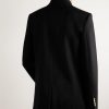 Double-Breasted Virgin Wool Coat - BK Double-Breasted Virgin Wool Coat - BK
