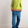 Brick Jacquard-Knit Cashmere Sweater - OU Brick Jacquard-Knit Cashmere Sweater - OU