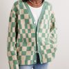 Appliquéd Checked Cashmere-Blend Cardigan - FR