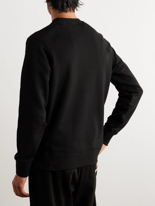 Logo-Appliquéd Cotton-Jersey Sweatshirt - BK Logo-Appliquéd Cotton-Jersey Sweatshirt - BK