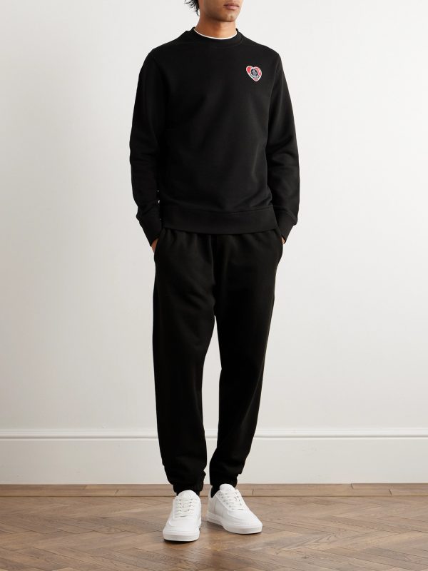 Logo-Appliquéd Cotton-Jersey Sweatshirt - OU Logo-Appliquéd Cotton-Jersey Sweatshirt - OU
