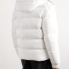 Vezere Logo-Appliquéd Quilted Nylon Hooded Down Jacket - BK